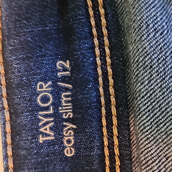 Ruff Hewn Taylor Easy Slim Sz.12 with Embroidered Flowers - Picture 5 of 6